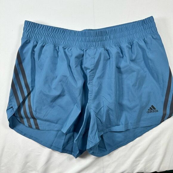 NWT Adidas Women’s Running 3” Shorts Athletic Blue - Size Medium - Picture 2 of 8